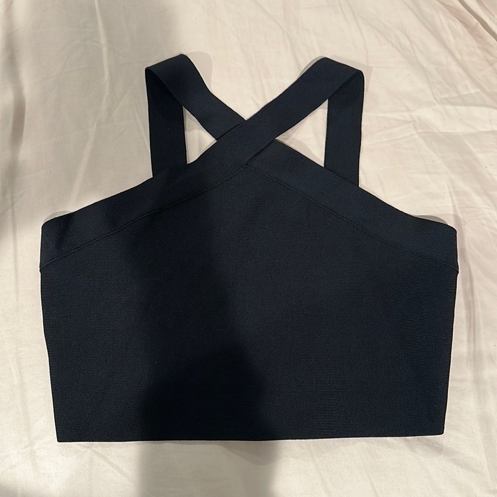 BCBG Black Crop Top Size Small